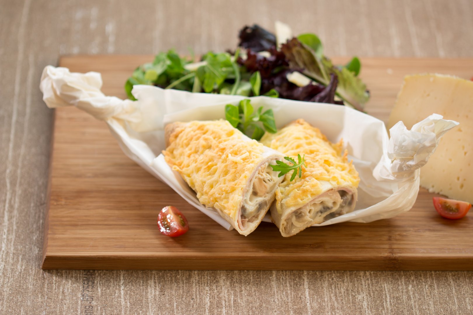 Wrap van kippenragout