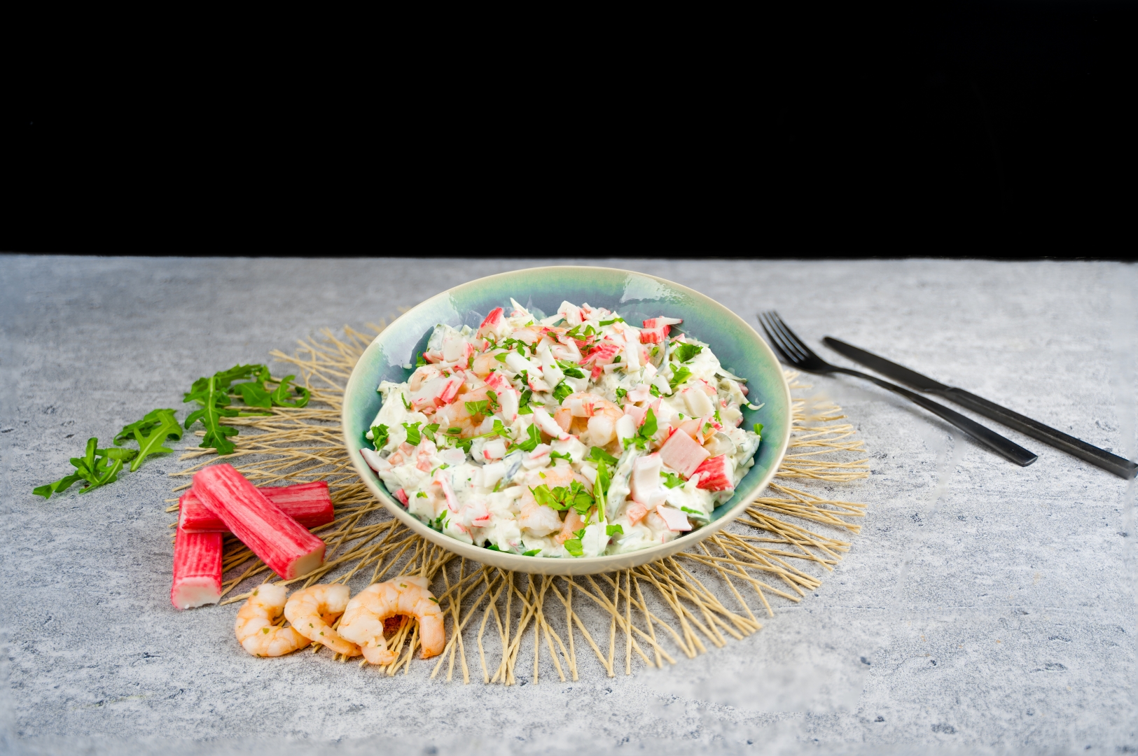 American Coleslaw met kreeft en krab