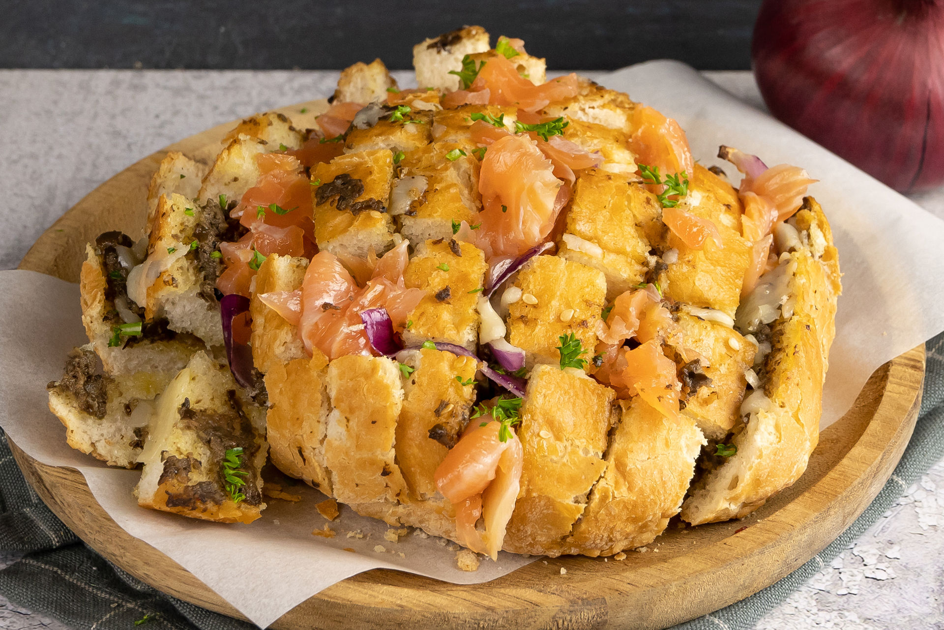 Borrelbrood met zalm 