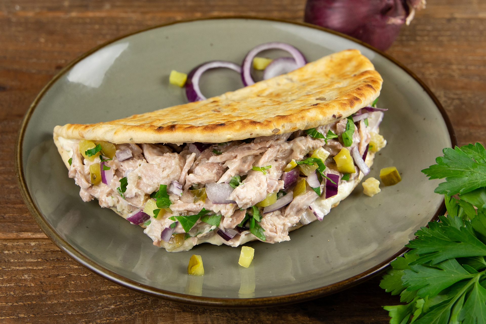 Broodje Gyros (pulled pork)
