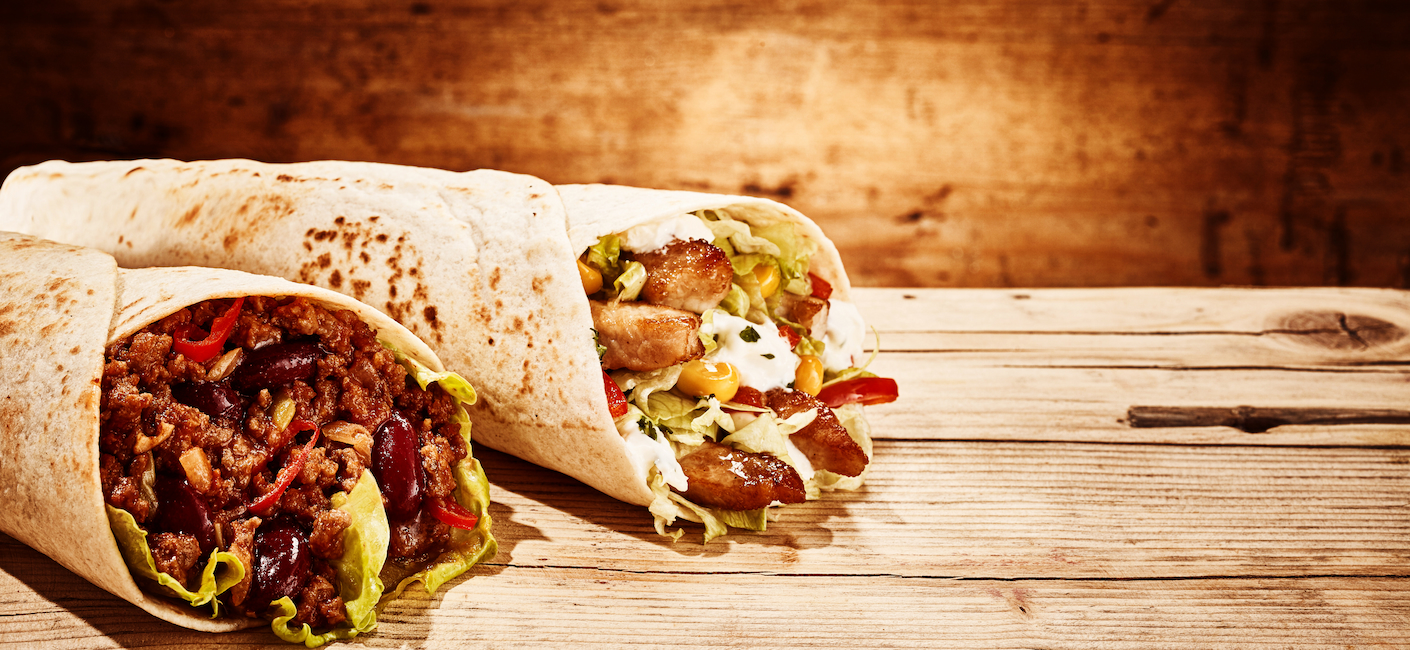Vegan pulled pork burrito