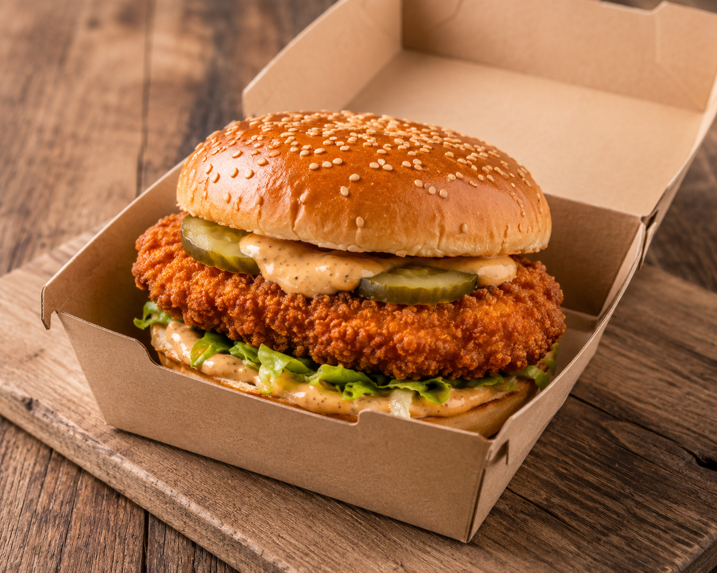 De Premium Crispy Burger