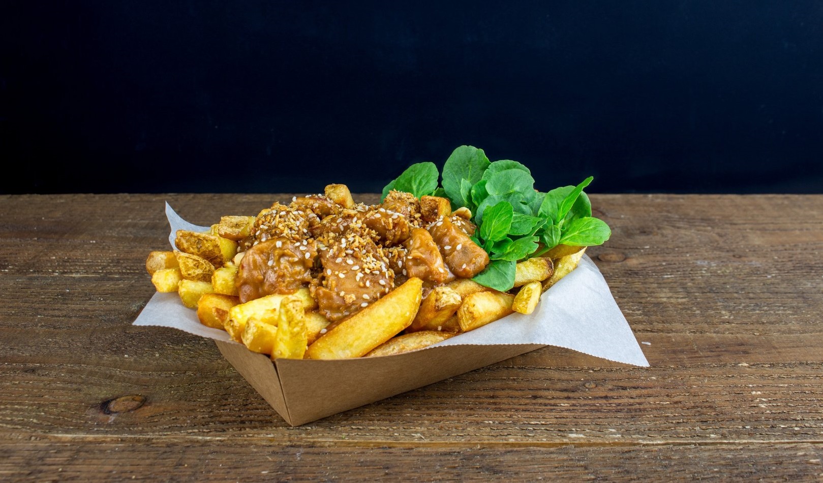 Loaded Fries Kip Saté