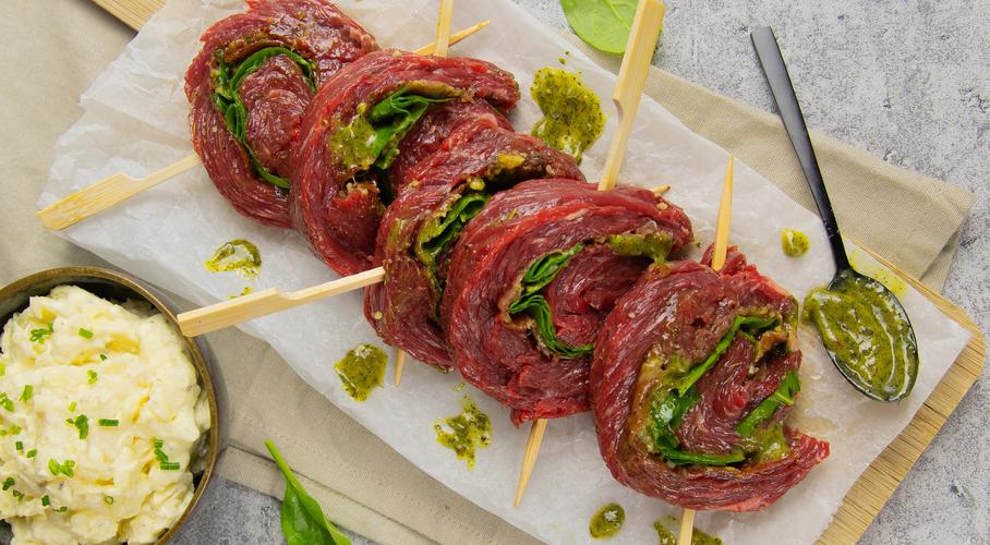 Gevulde bavette lolly  