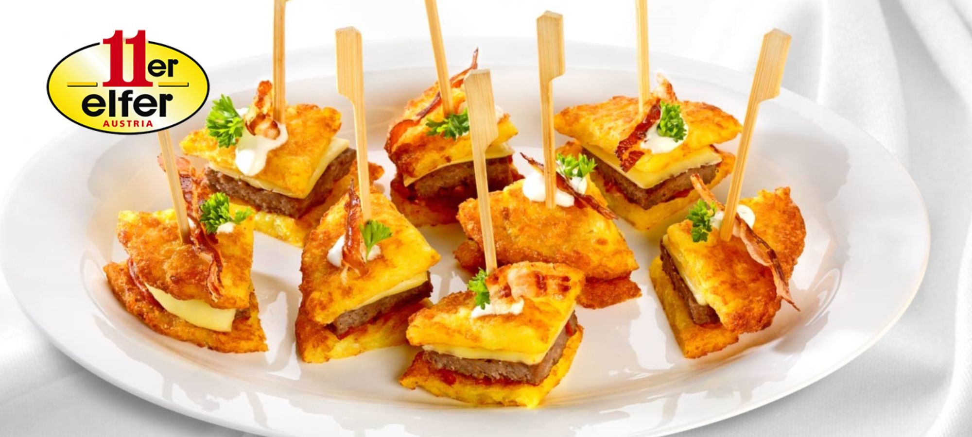Mini-Rosti Hamburger Hapjes