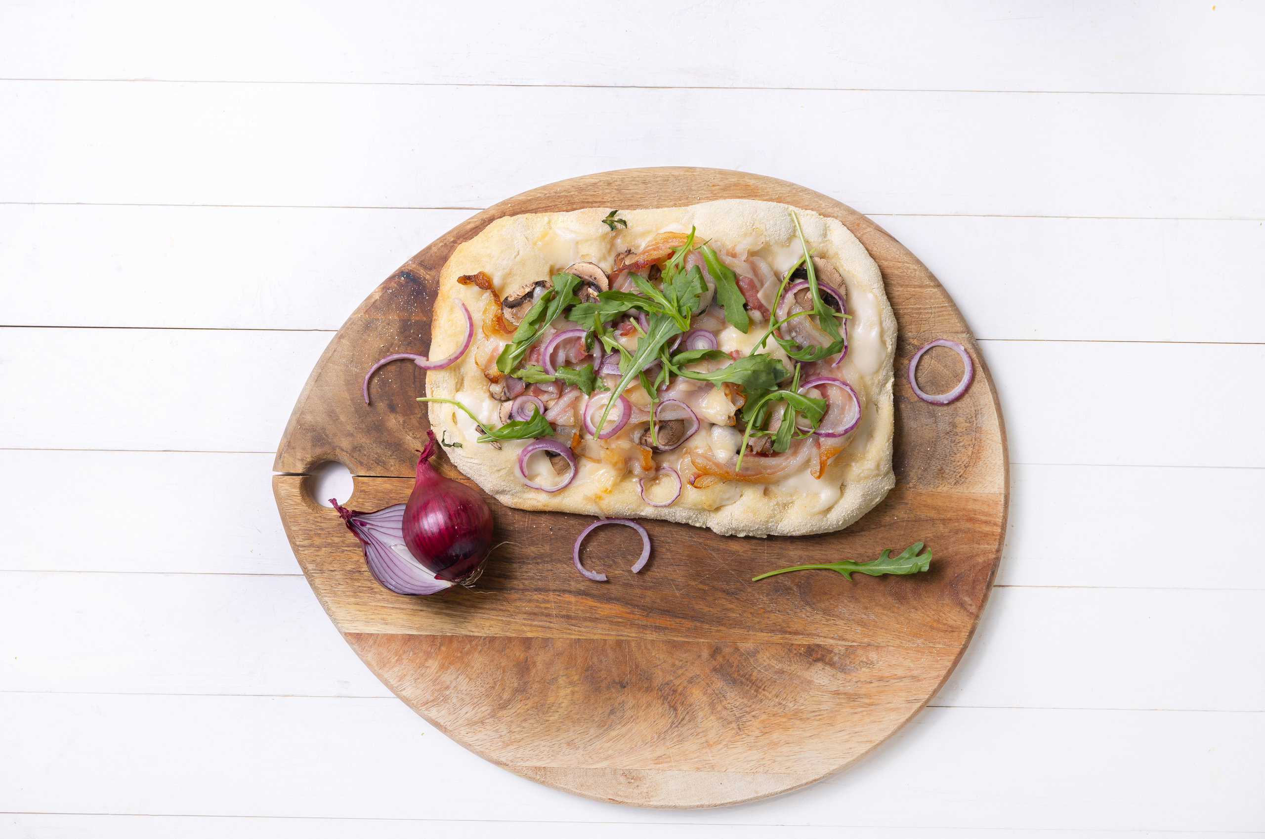 Pinsa carbonara