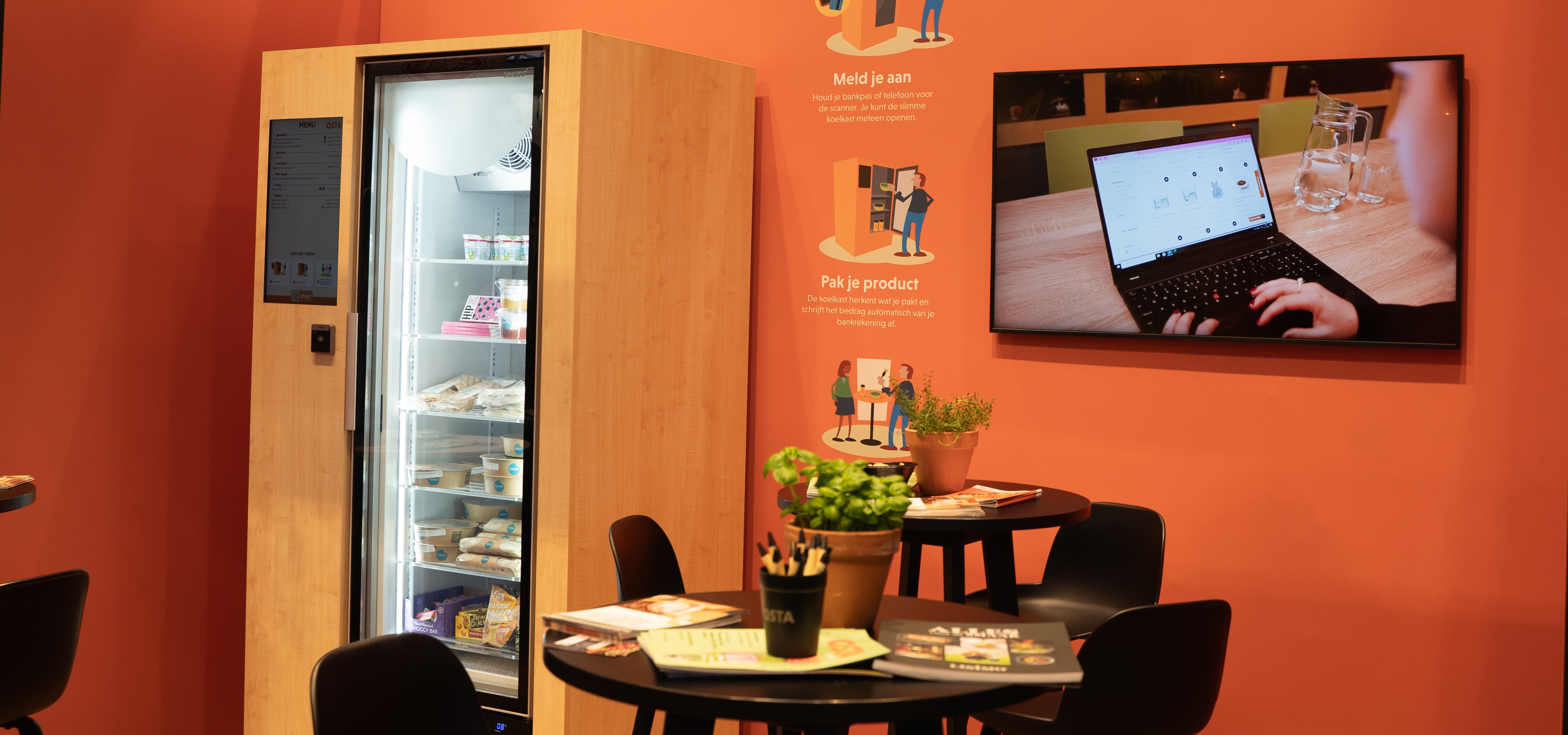 Slimme koelkasten van QSTA vernieuwen bedrijfscatering: Efficiënter, flexibeler en gezonder 