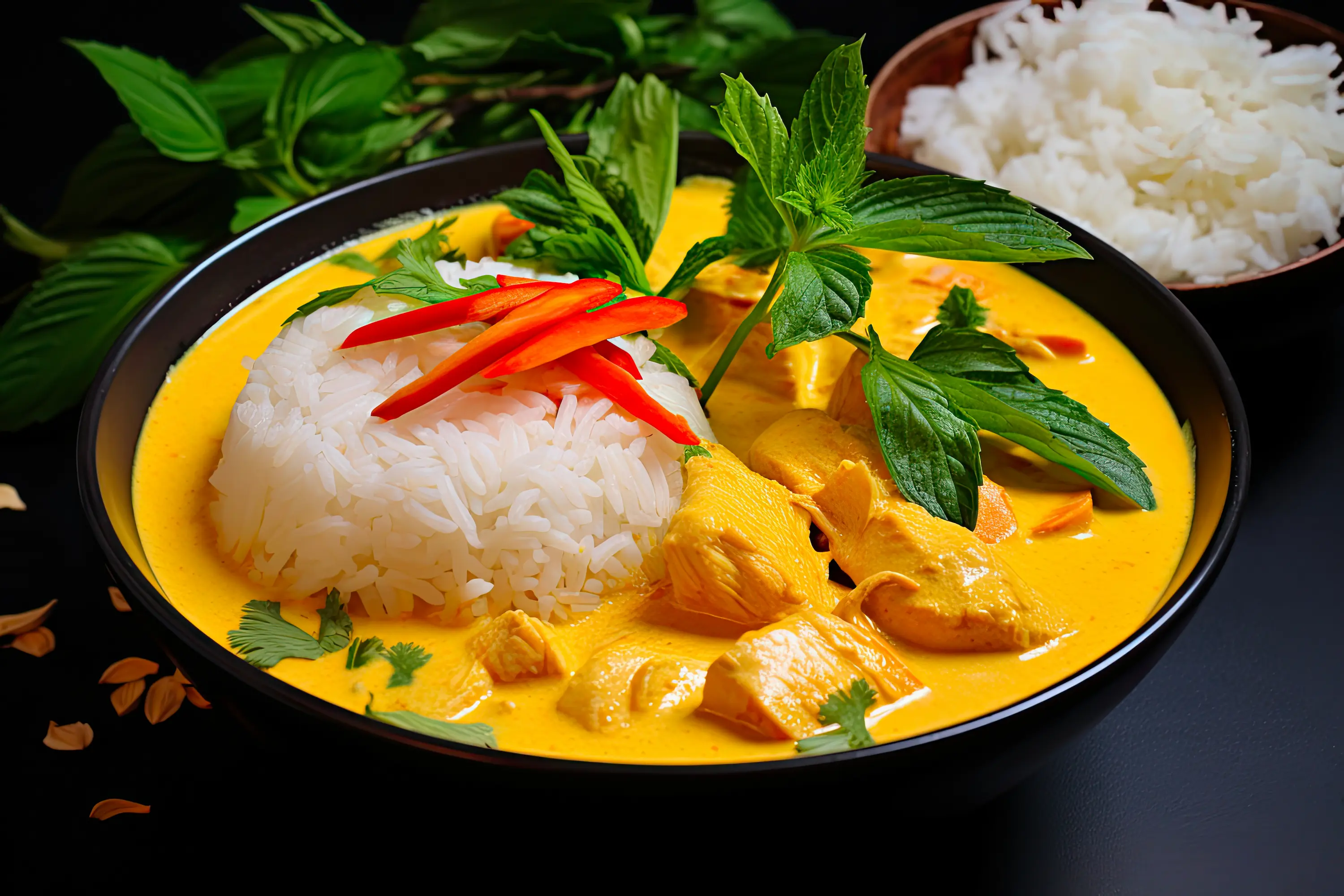 Thaise Gele Curry met Plantaardige Kipfilet