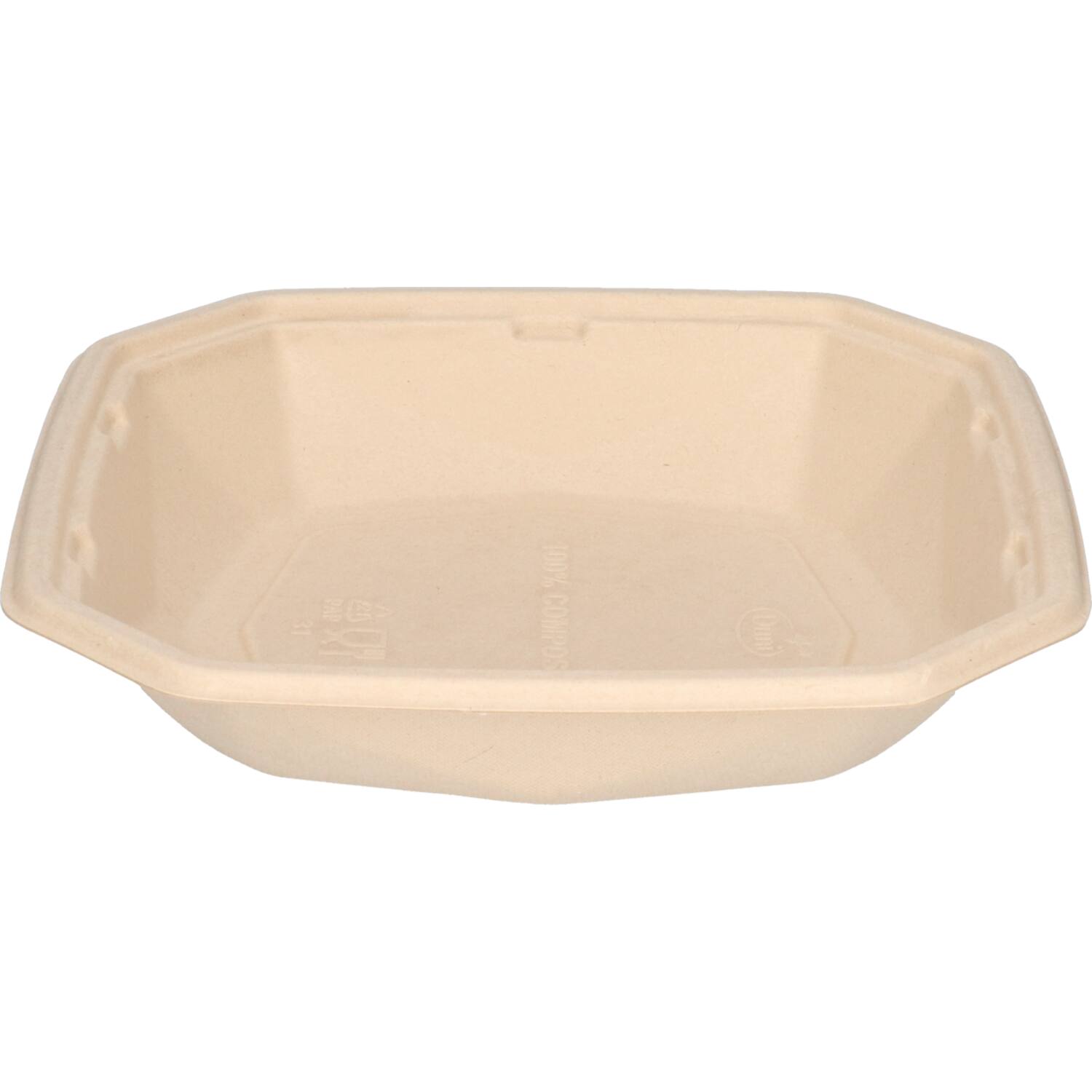 Octaview Bagasse ecoecho 224 x224 x 42 mm naturel - 1000 cc