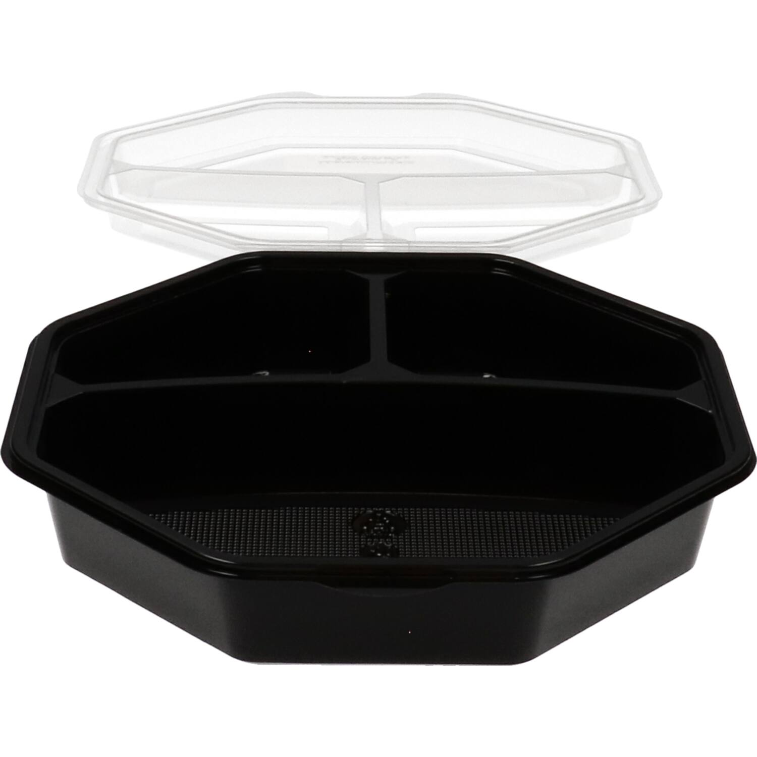 Plastic Bak Octaview zwart 3-vaks - 230x60mm 220/220/650cc