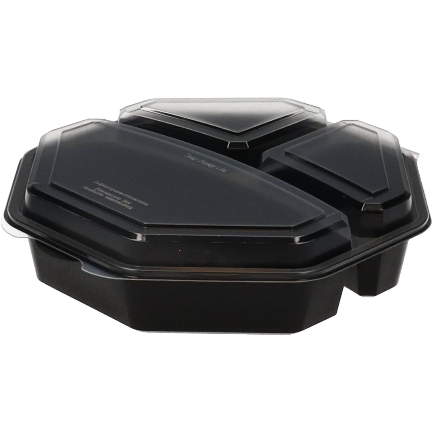 Plastic Bak Octaview zwart 3-vaks - 230x60mm 220/220/650cc
