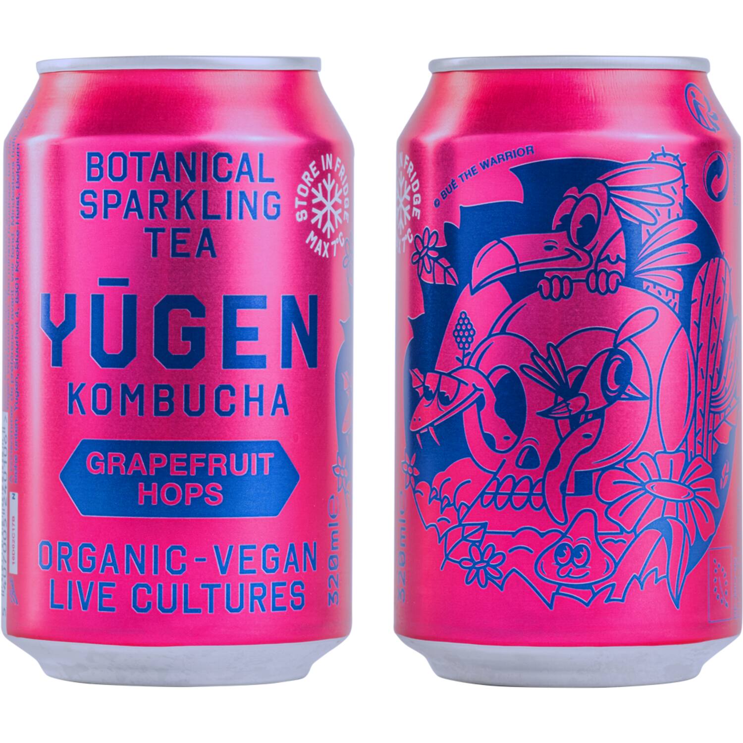 Yugen kombucha grapefruit-hop 24x320ml