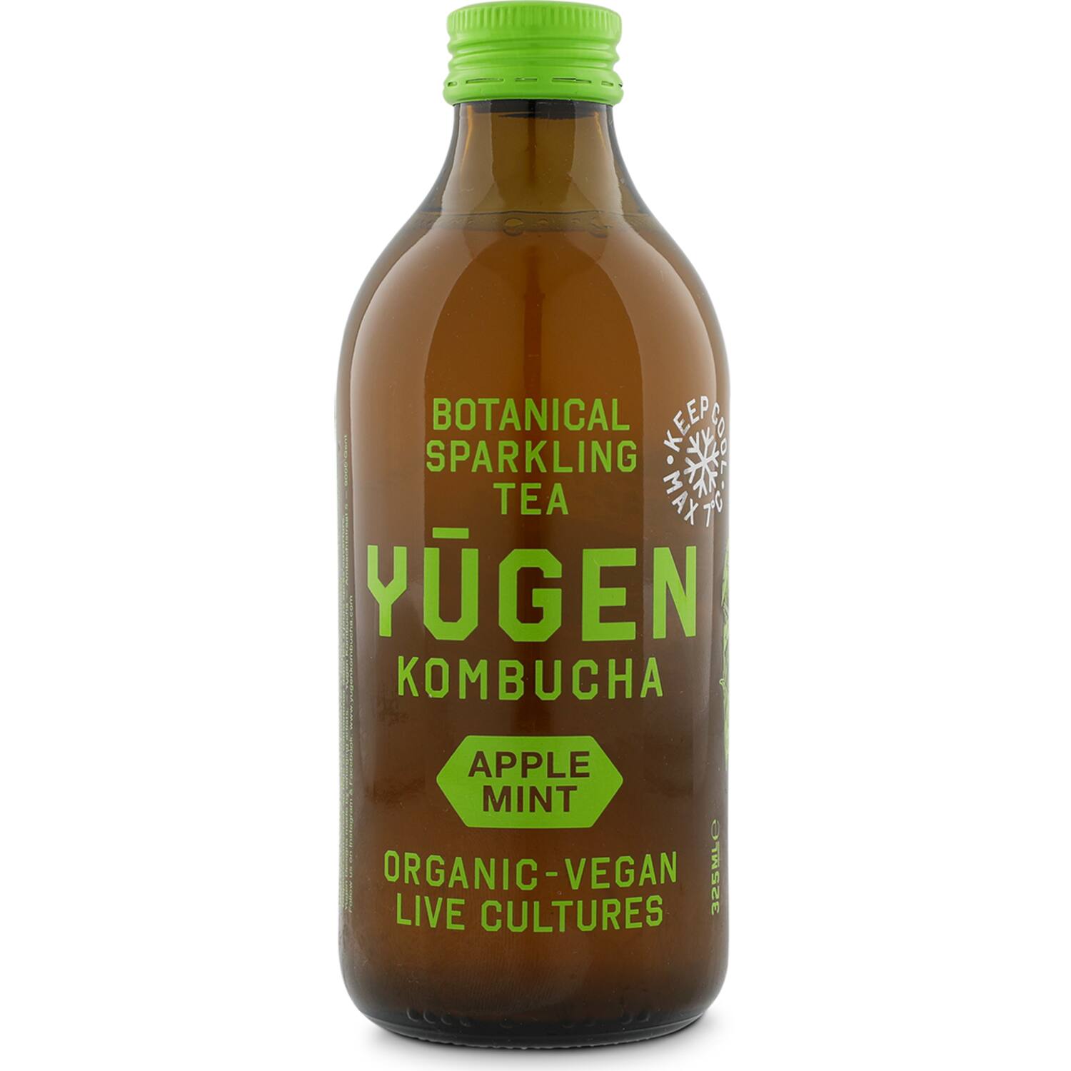 Yugen kombucha appel-munt 24x325ml