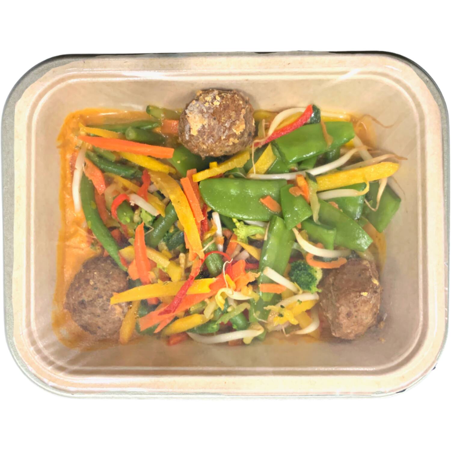 Thaise gehaktballen met wokgroente 450g
