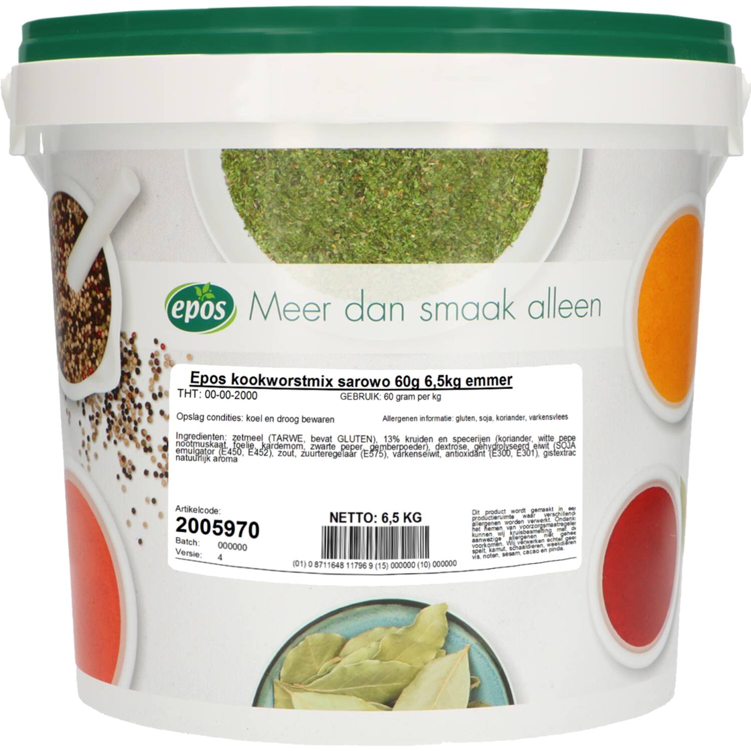 Epos kookworstmix sarowo 60g 6,5kg
