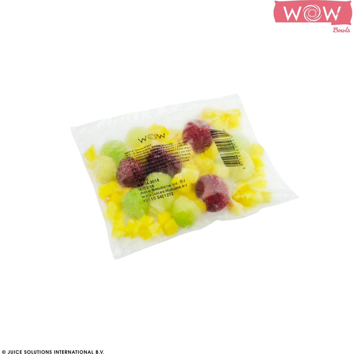 WOW fruitsmoothie mango-meloen-aardbei 33x150g