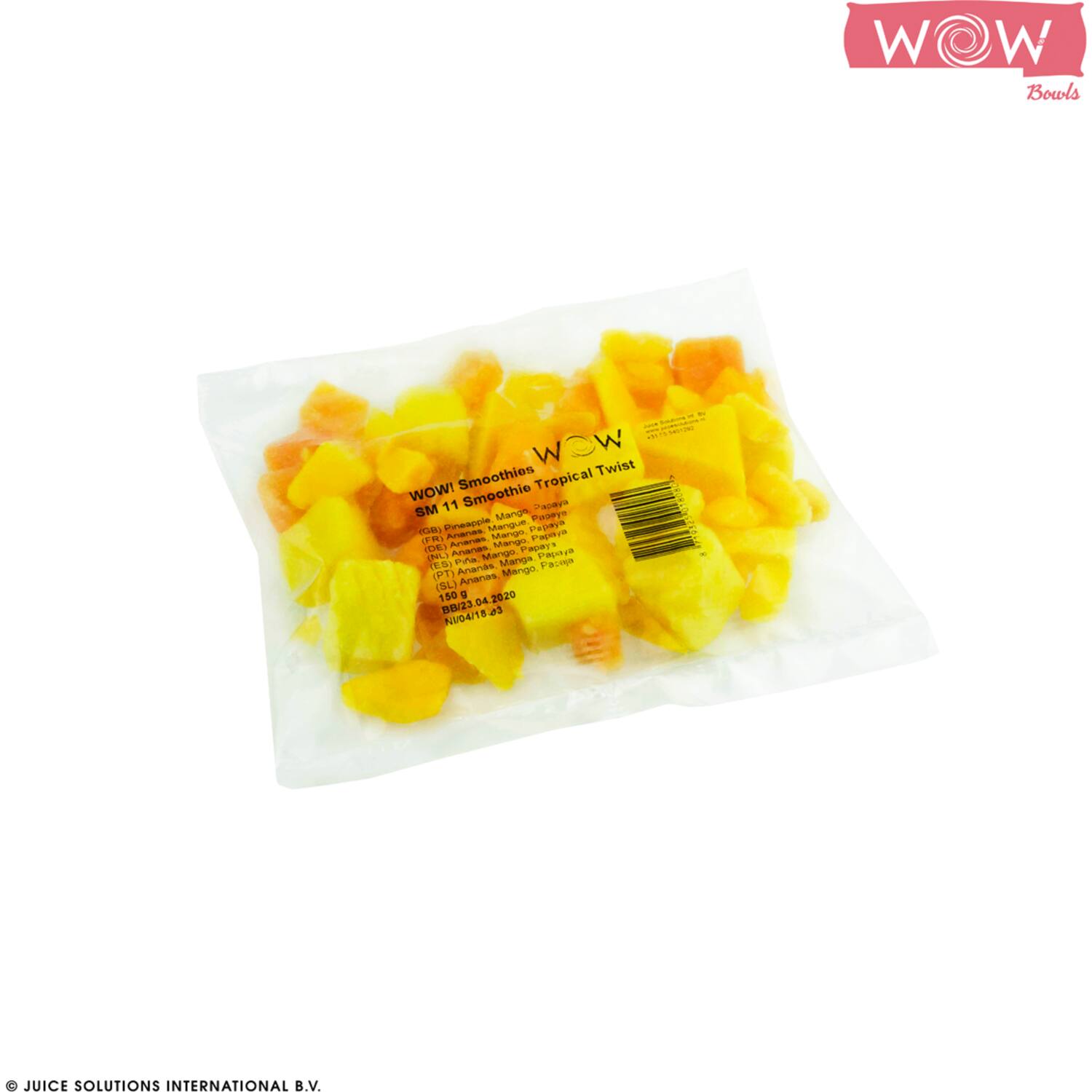 WOW fruitsmoothie papaja-mango-ananas 33x150g