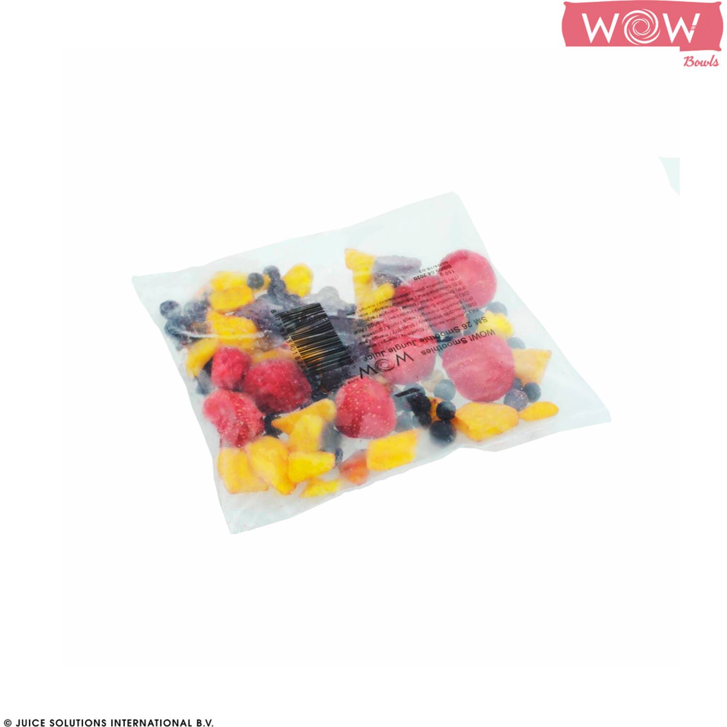 WOW fruitsmoothie aardbei-bosbes-mango-açai 33x150g