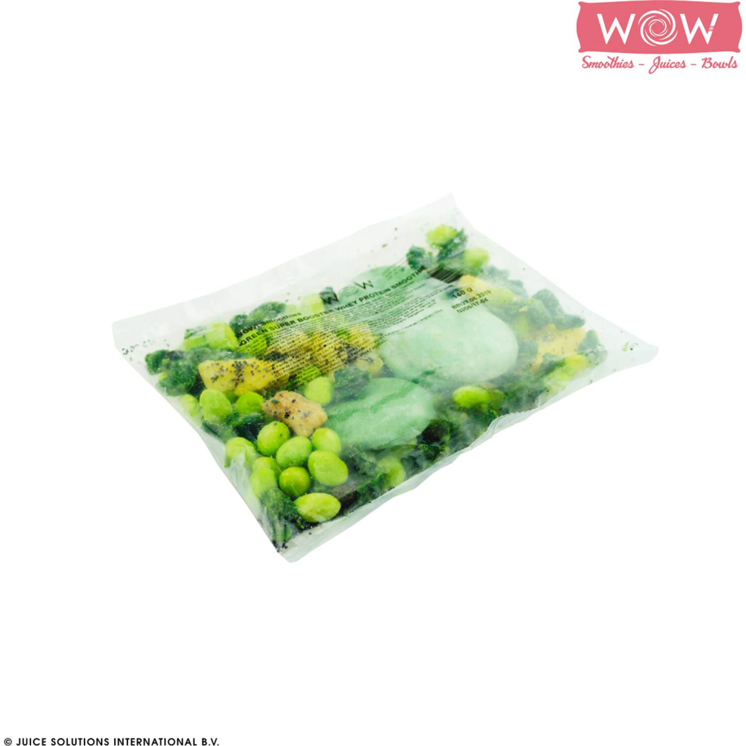 WOW eiwitsmoothie spinazie-ananas-banaan-chiazaad 35x140g