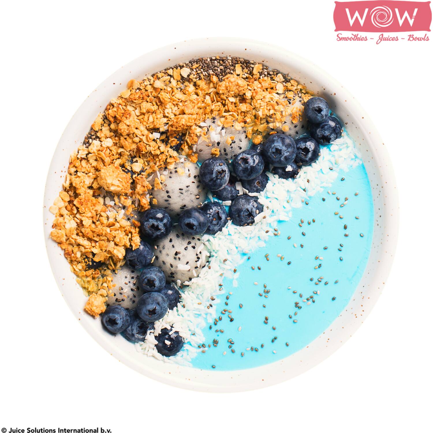 WOW smoothiebowl banaan-kokos-blauwe spirulina 25x200g