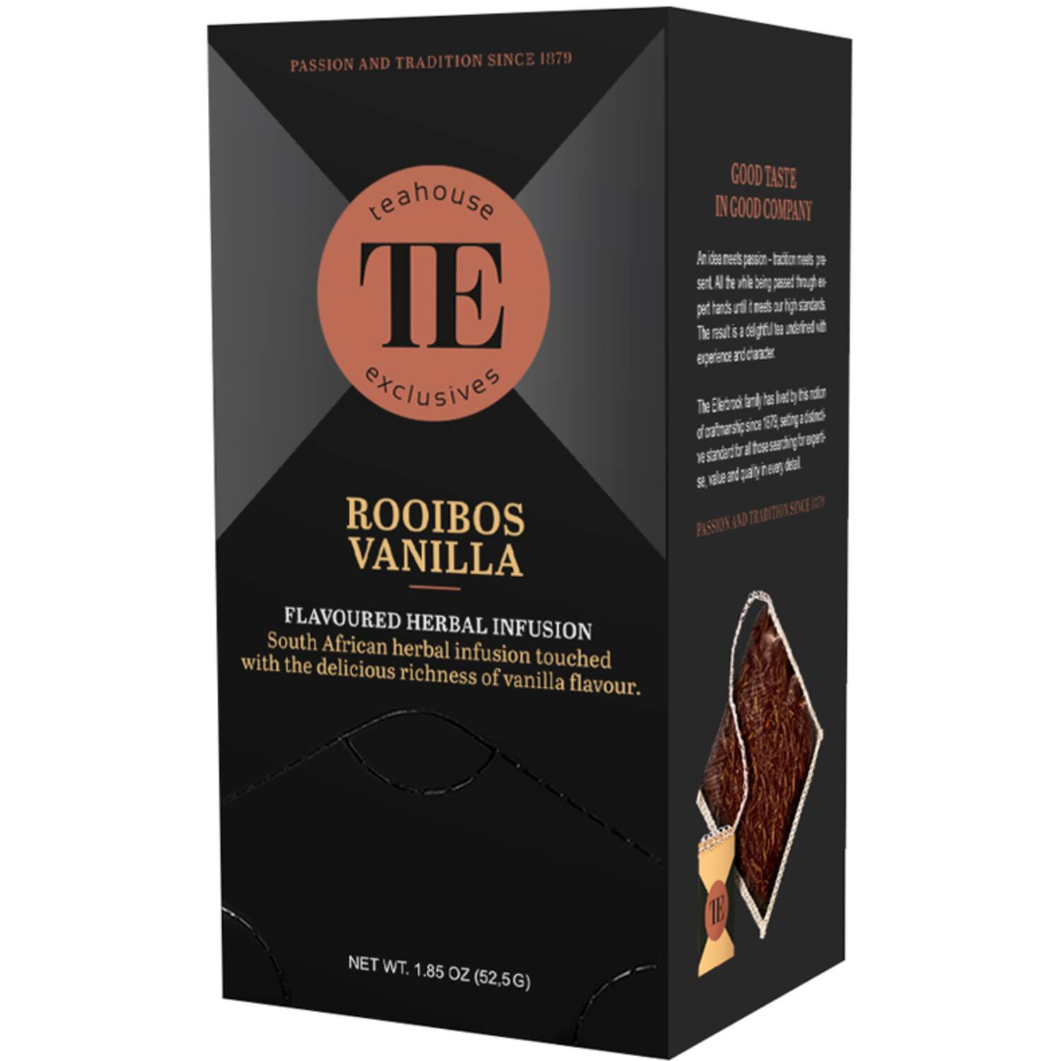 Teahouse Exclusives thee rooibos-vanille 6x15x3,5g