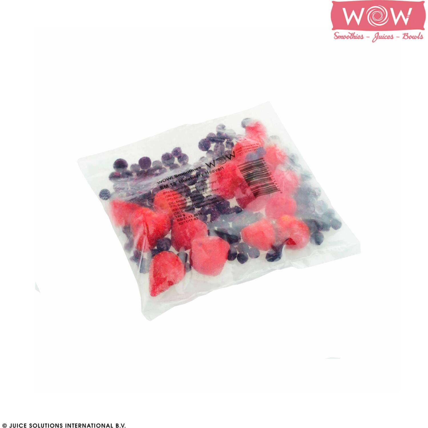 WOW fruitsmoothie bosbes-aardbei 33x150g
