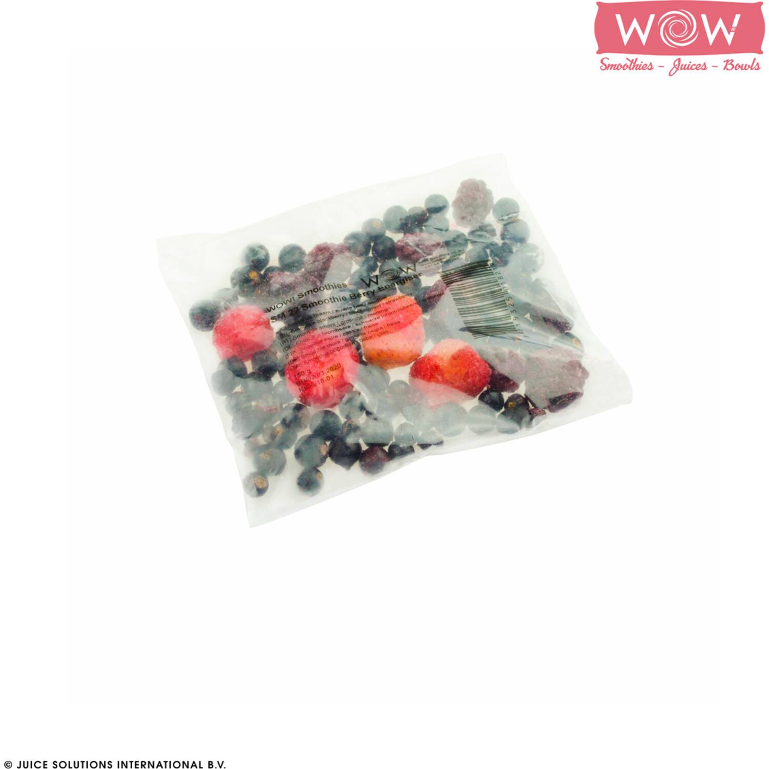 WOW fruitsmoothie braam-zwarte bes-aardbei 33x150g