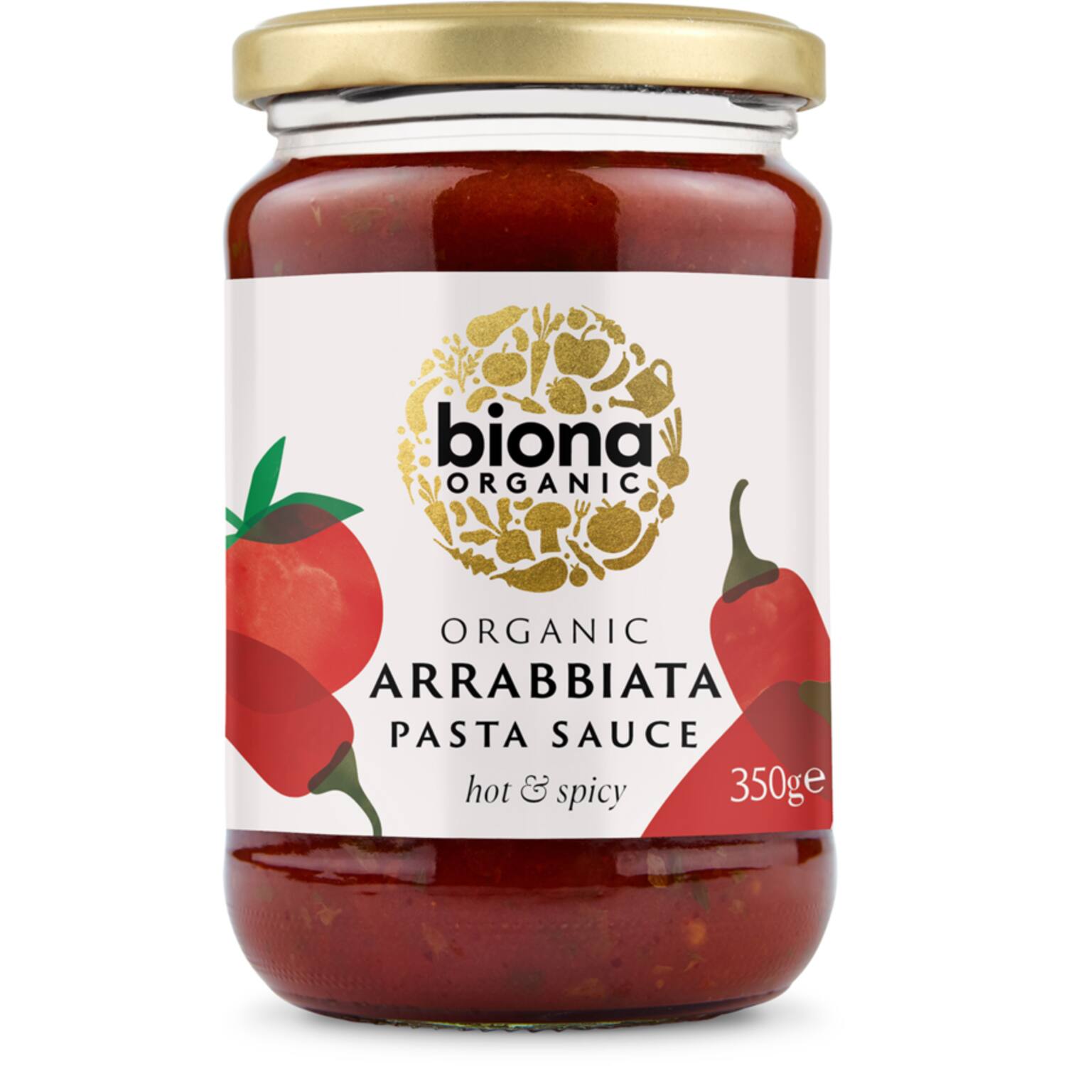 Biona arrabbiata hot & spicy pasta sauce vegan 6x350g