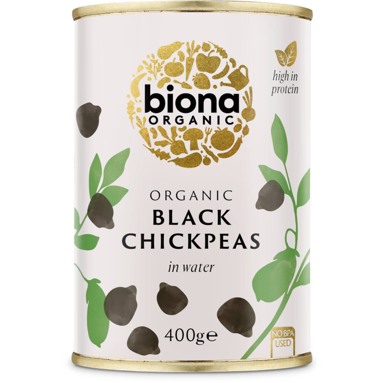 Biona black chickpeas 6x400g