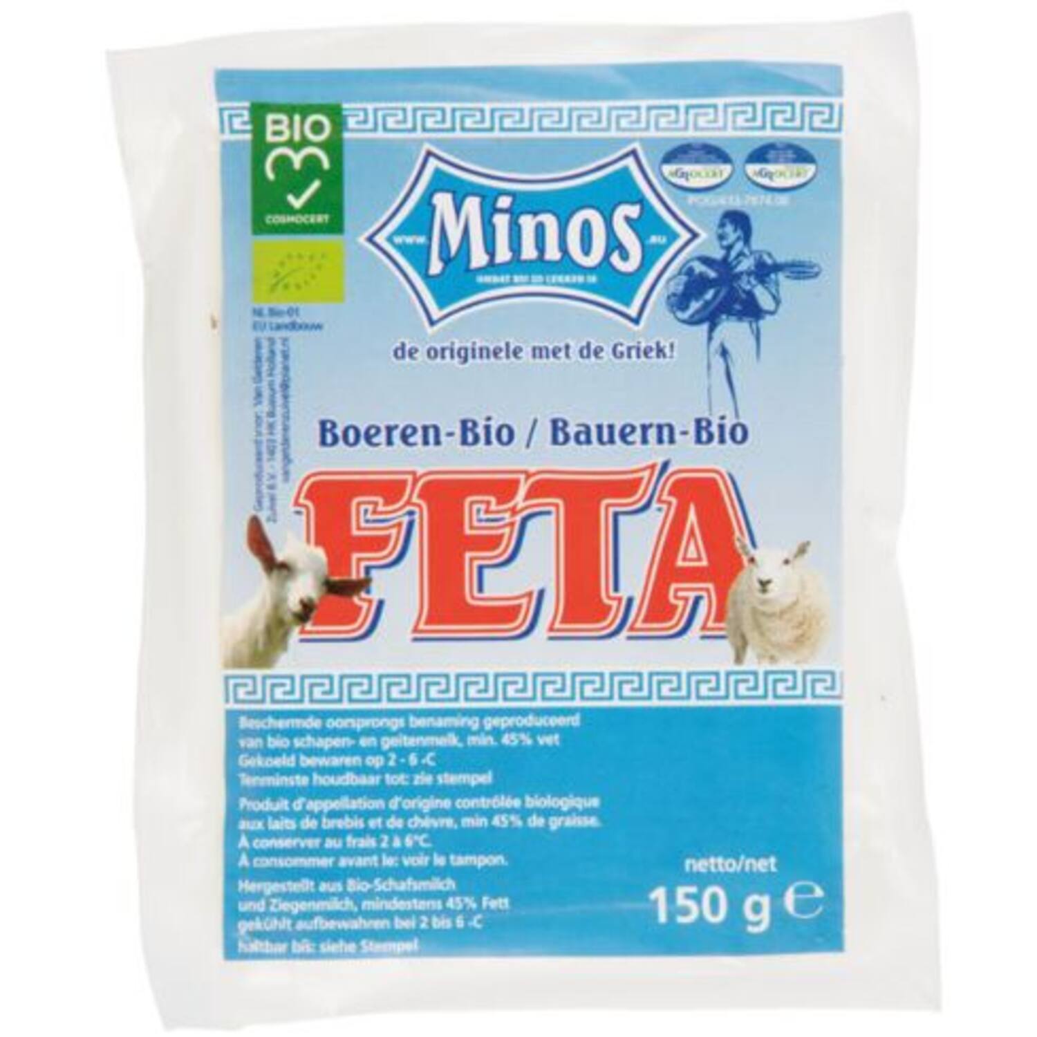 Minos boerenfeta 16x150g