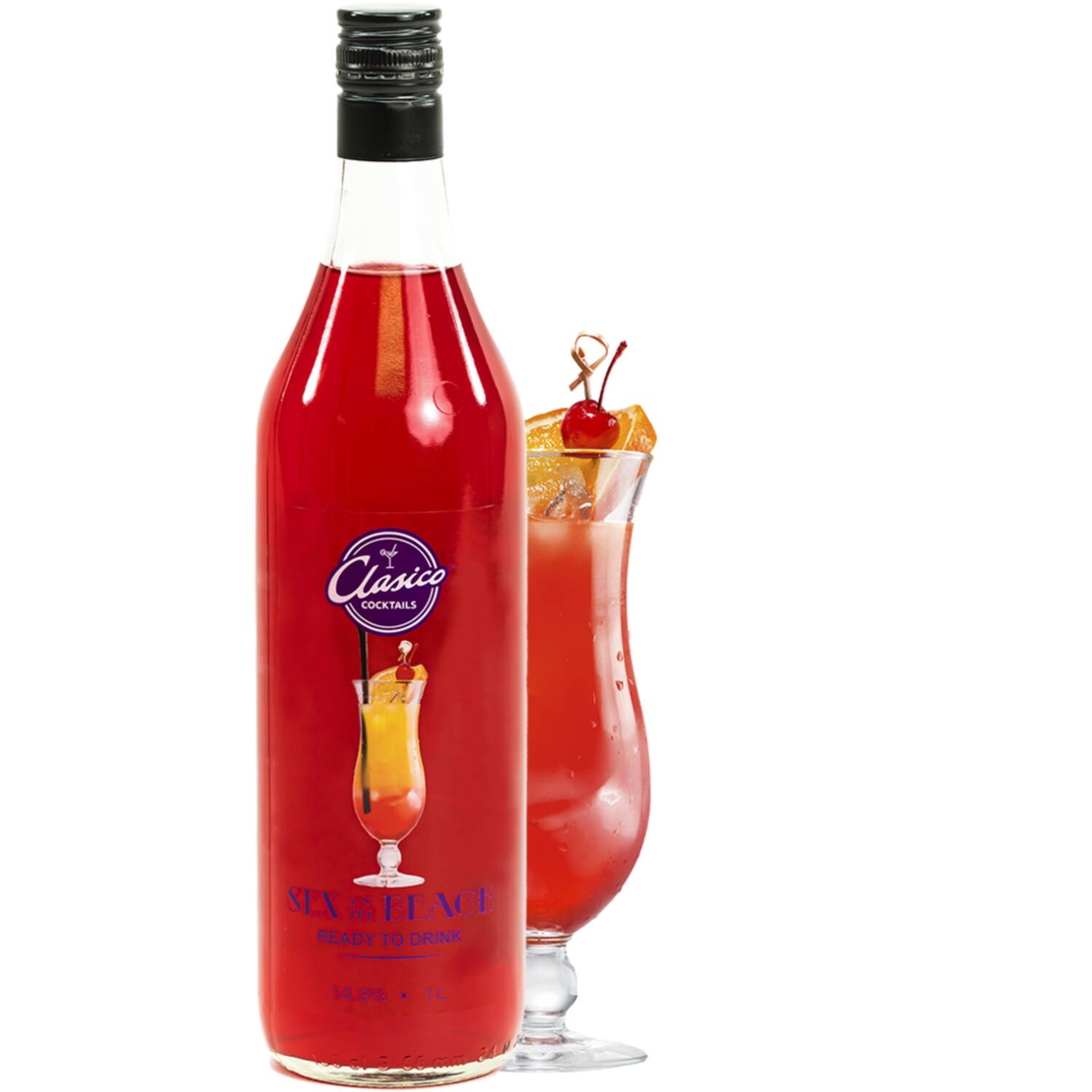 Clasico Cocktails cocktail sex on the beach (14,9%) 1l