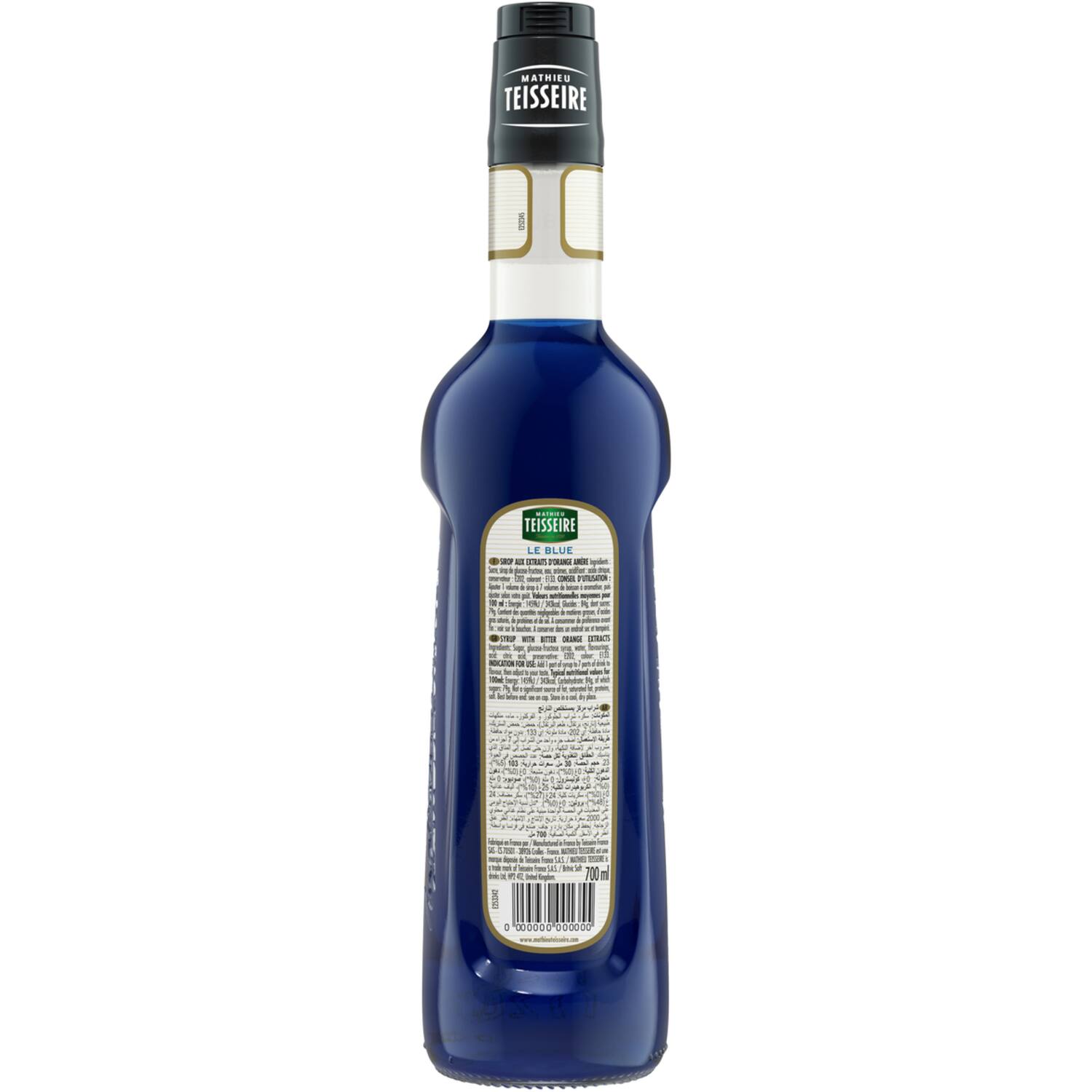 Mathieu Teisseire siroop cocktail blue Curaçao 700ml