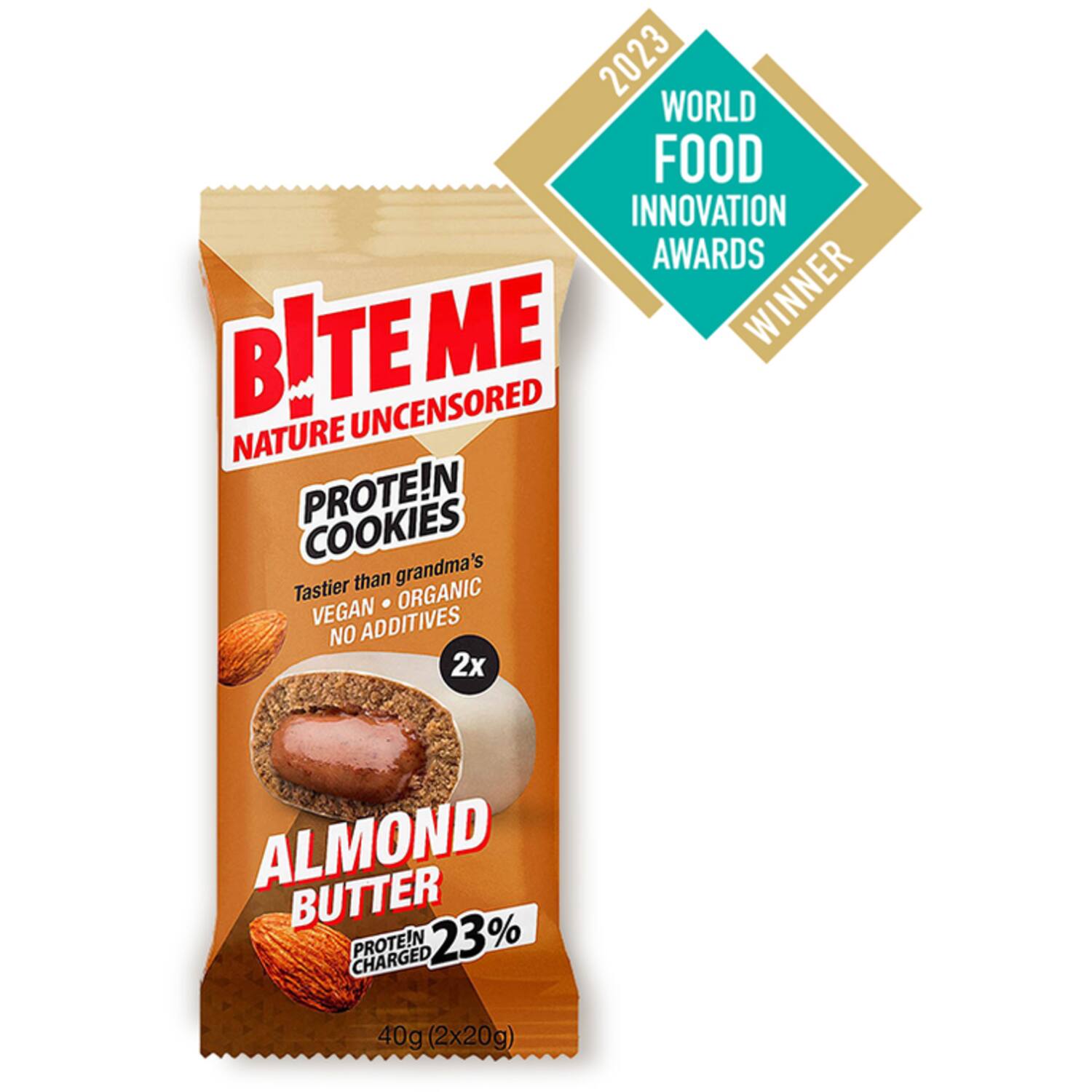 Bite me Protein cookie Almond Butter 20x40g