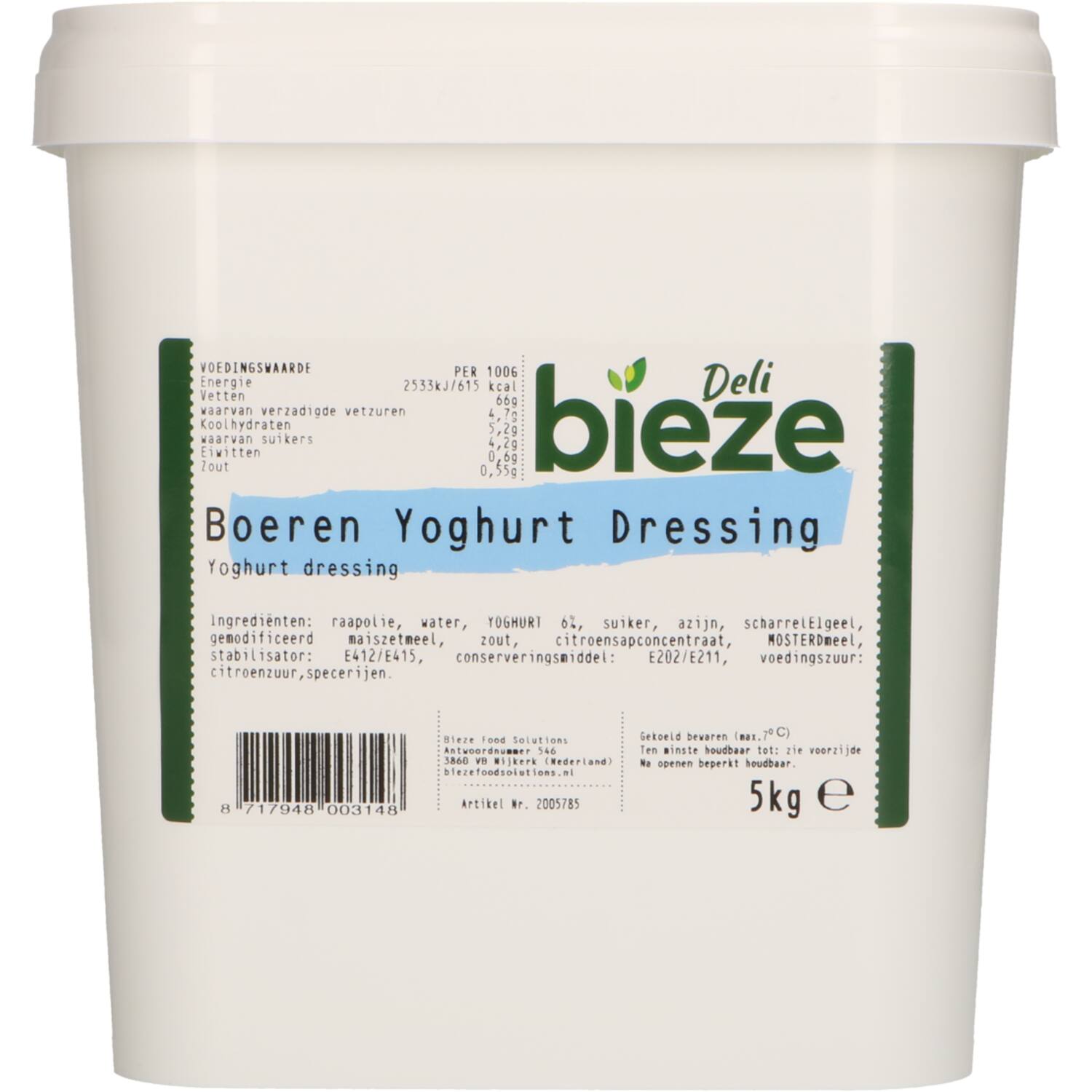 Bieze Deli boerenyoghurtdressing 5kg