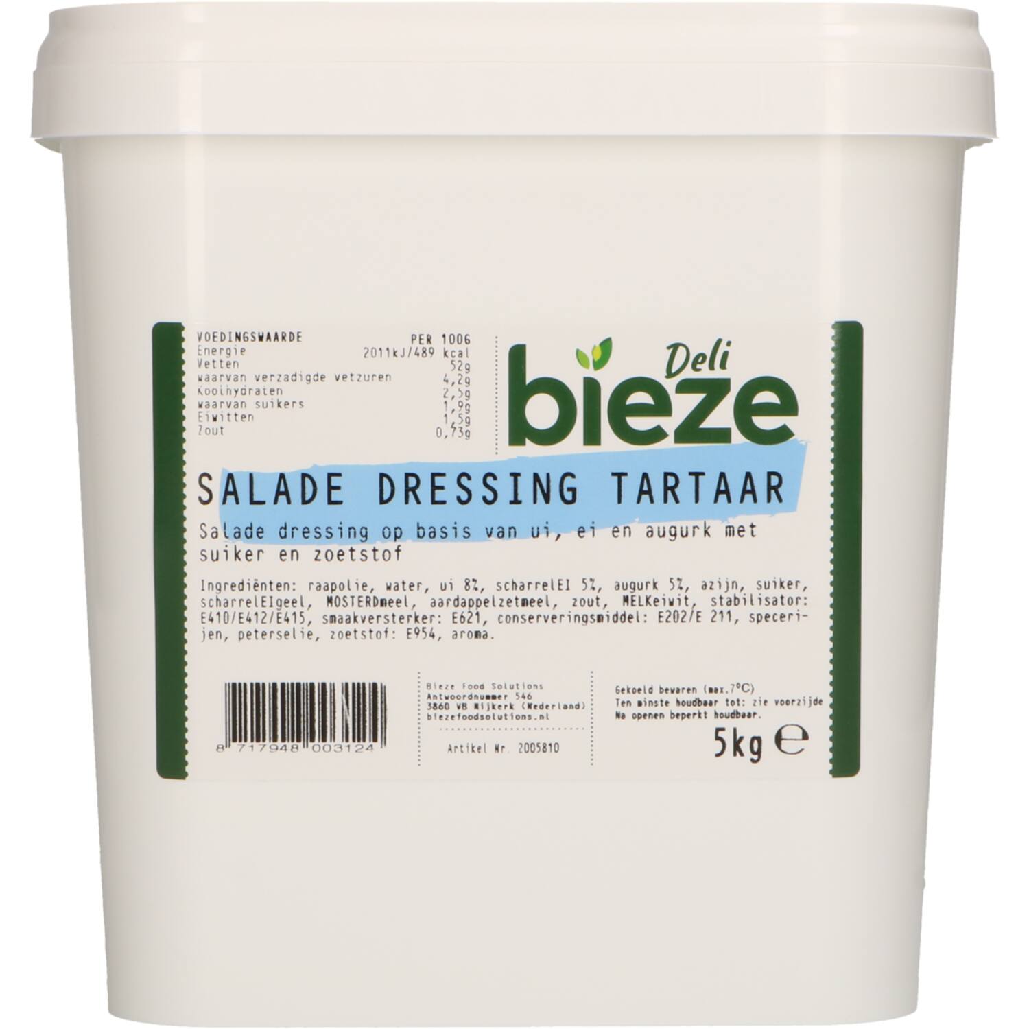 Bieze Deli saladedressing tartaar 5kg