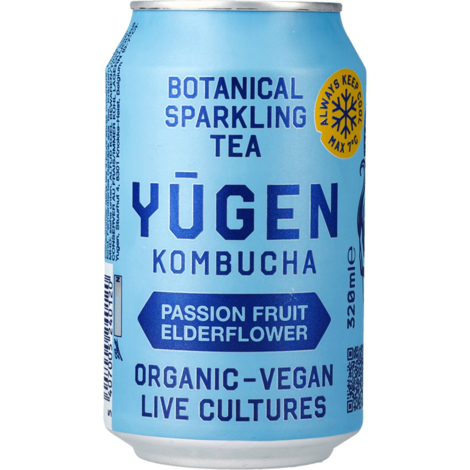 Yugen kombucha passievrucht-vlierbloesem 24x320ml