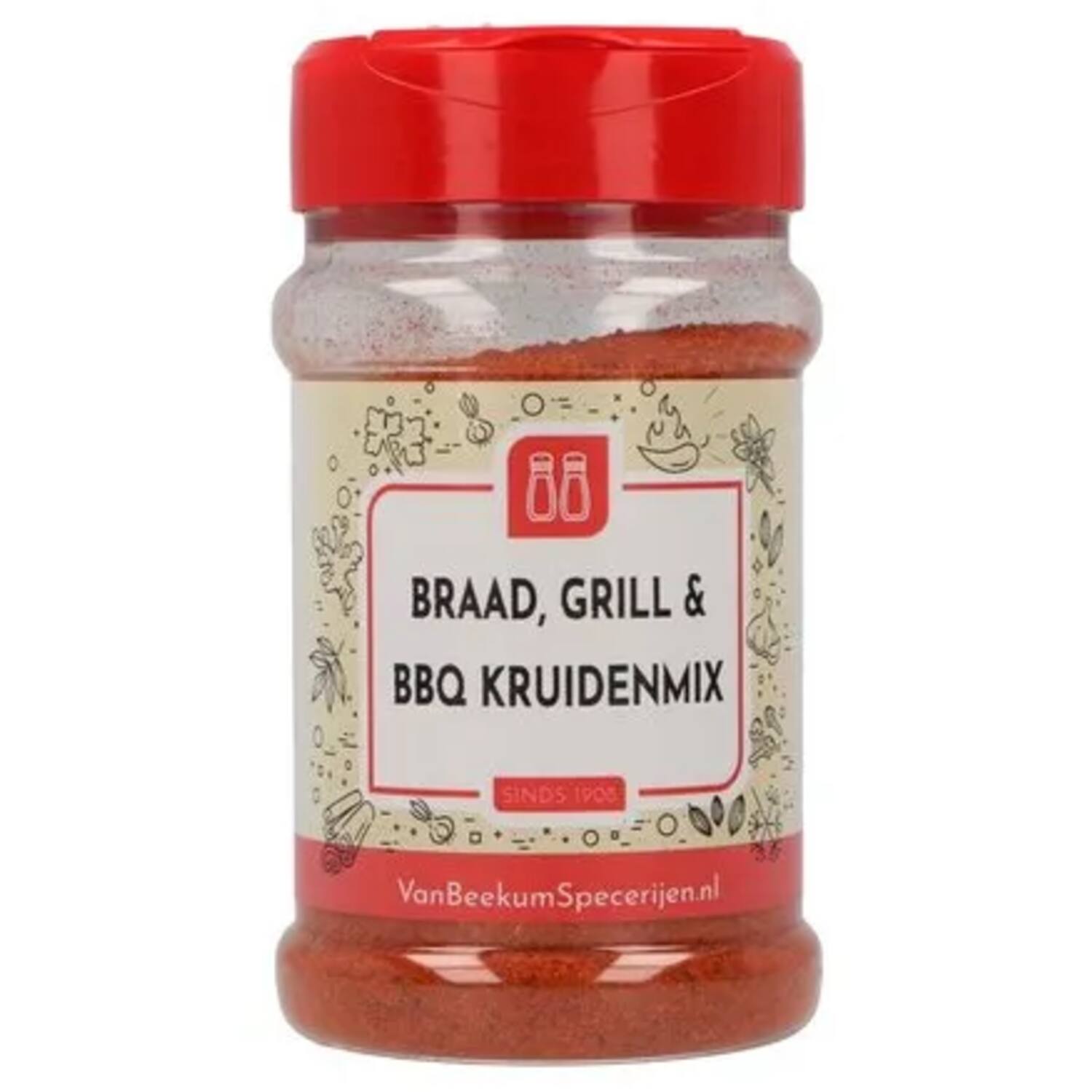 Van Beekum braad, grill & bbq kruidenmix 200g