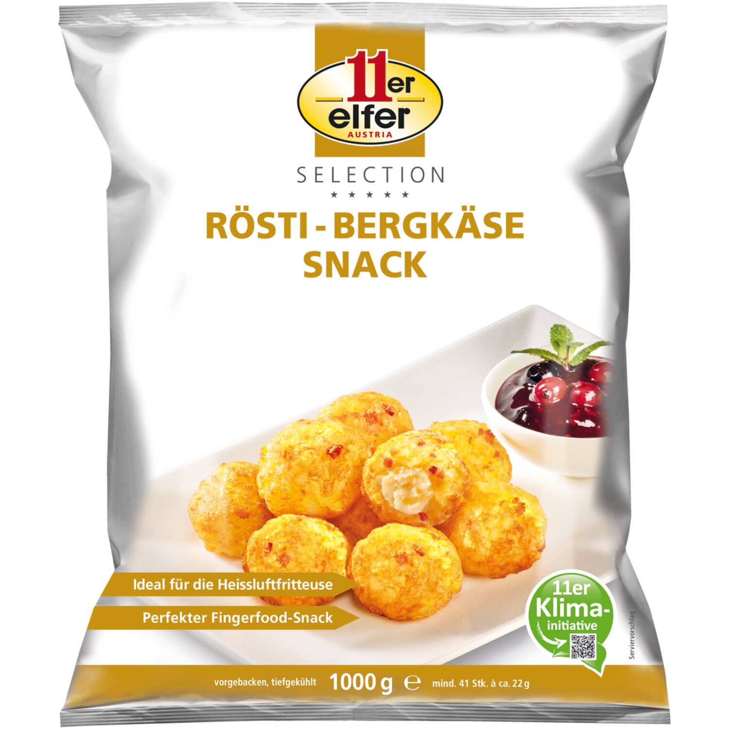 11er röstiballetjes bergkaas-spek 4x1kg