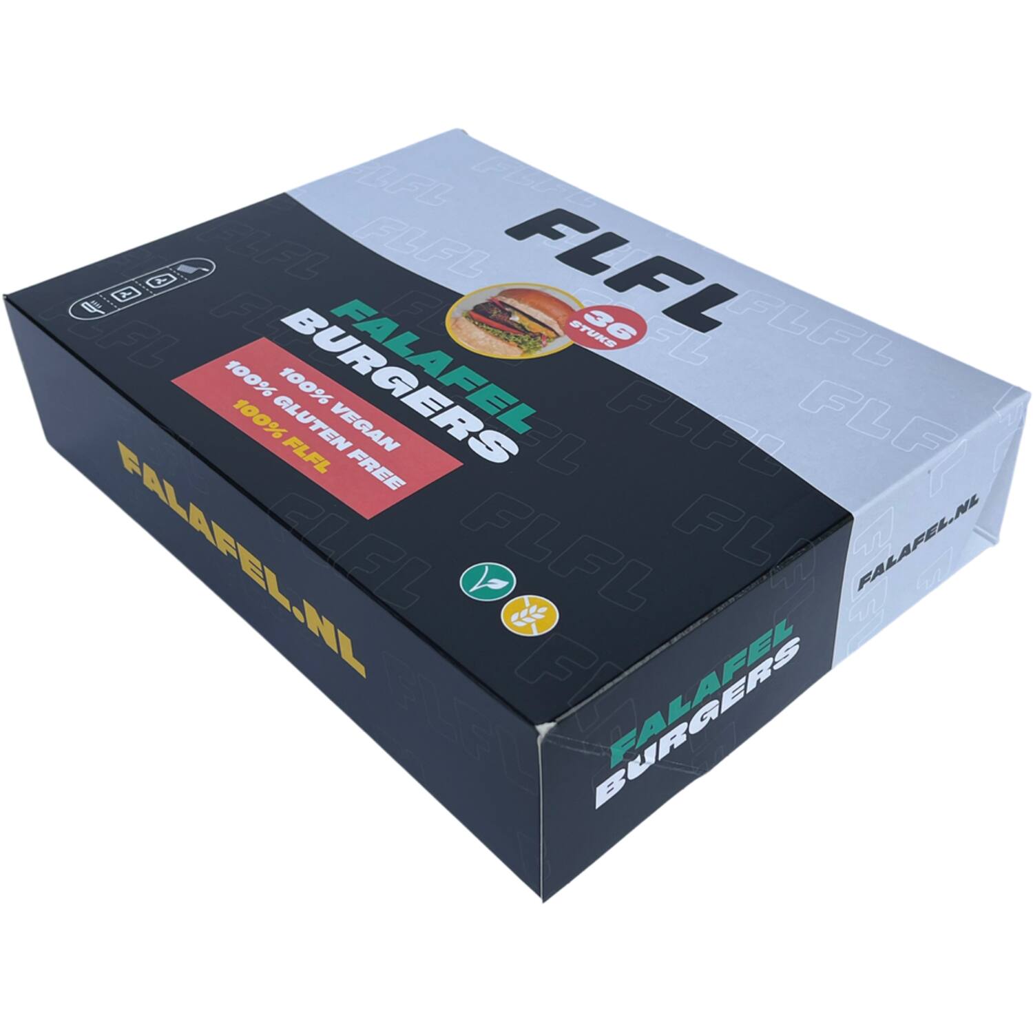 FLFL falafelburgers 36x75g