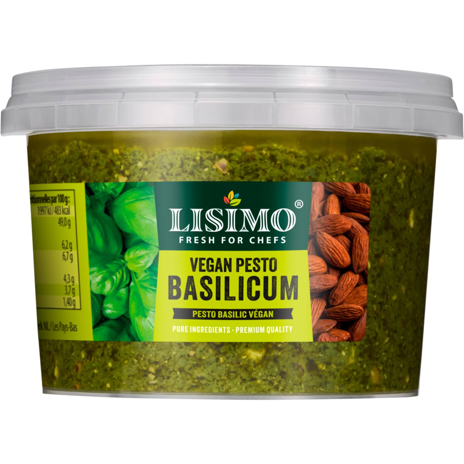 Lisimo pesto basilicum vegan 250g