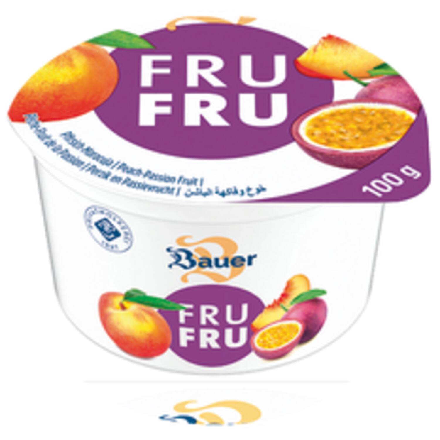 Bauer Fru Fru yoghurt 0,1% assorti met 4 smaken 20x100g