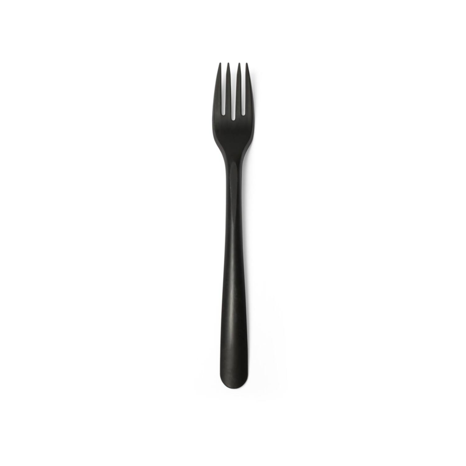 Folia vorken herbruikbaar CPLA 19cm zwart 20x50st