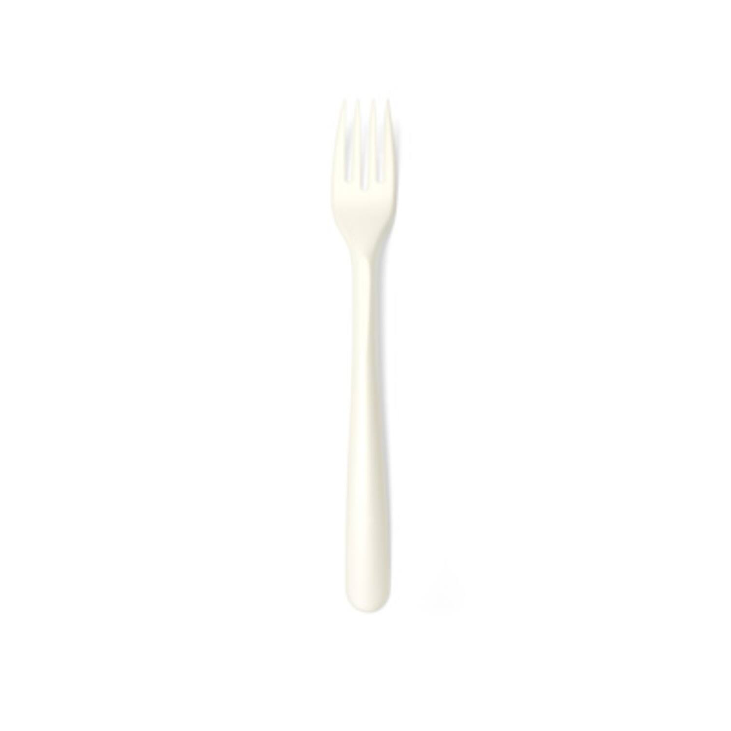 Folia vorken herbruikbaar CPLA 19cm wit 20x50st