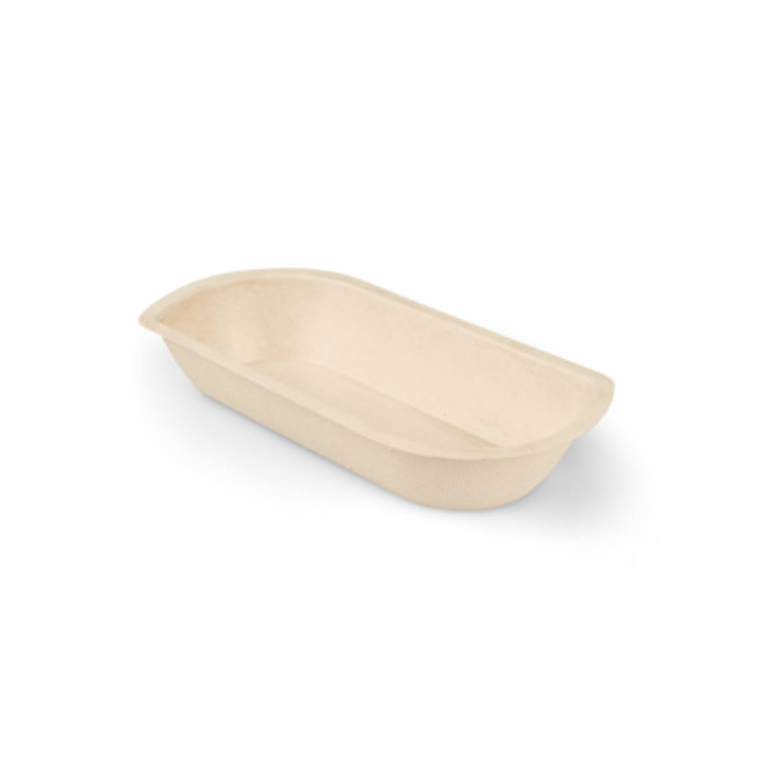 Folia snackbakjes A5 suikerriet 15,4x7,6x3,1cm bruin 12x50st