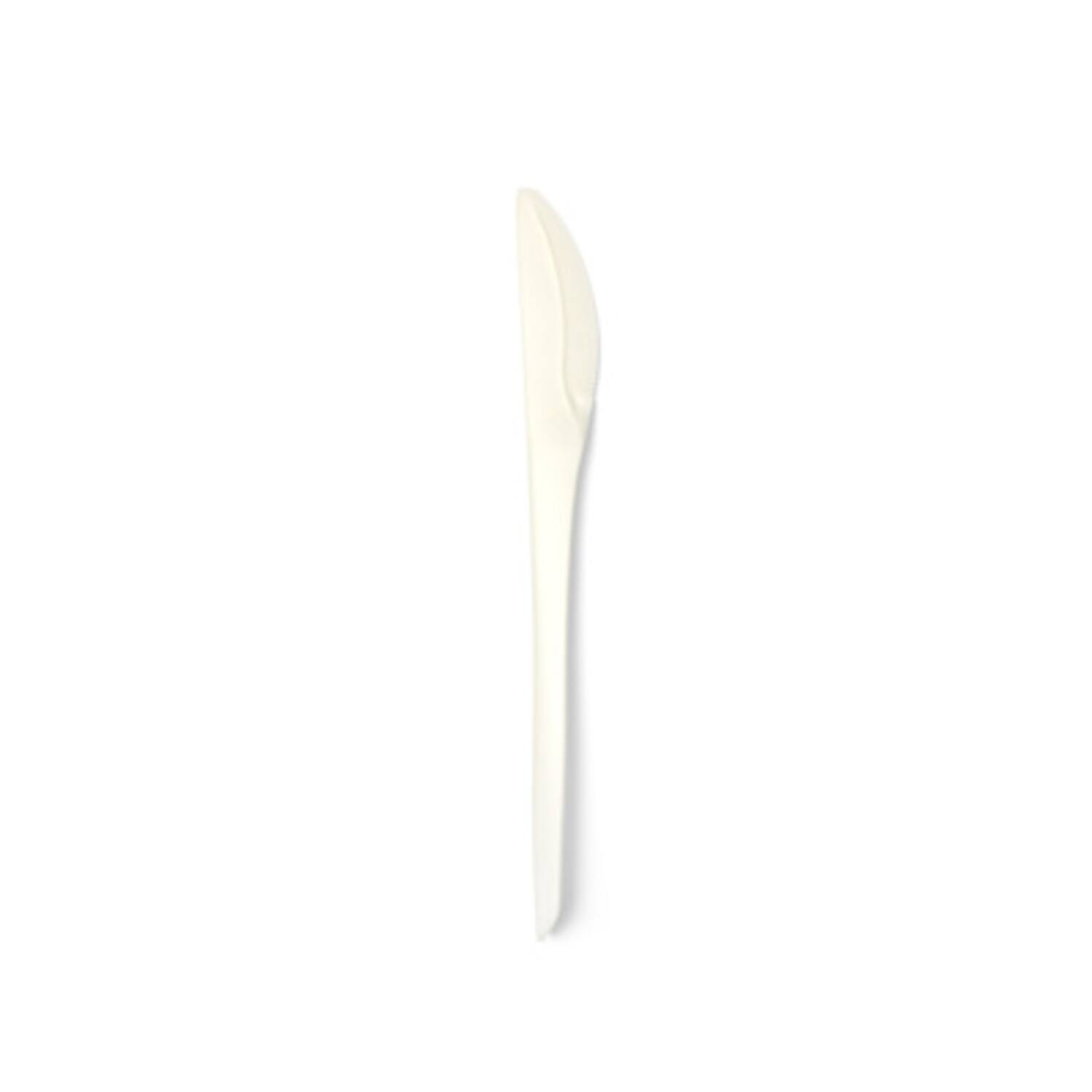 Folia messen herbruikbaar CPLA 19cm zwart 20x50st