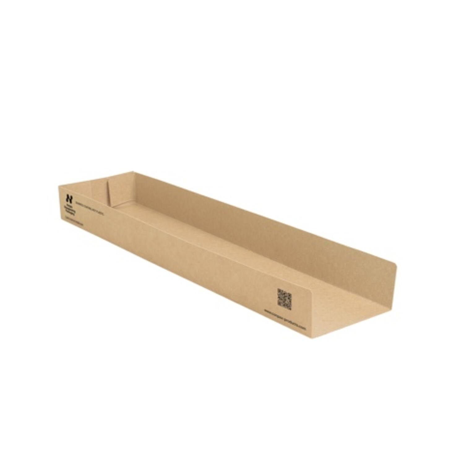 Notpla panini bakjes karton 28,5x7,5x3cm bruin 6x120st