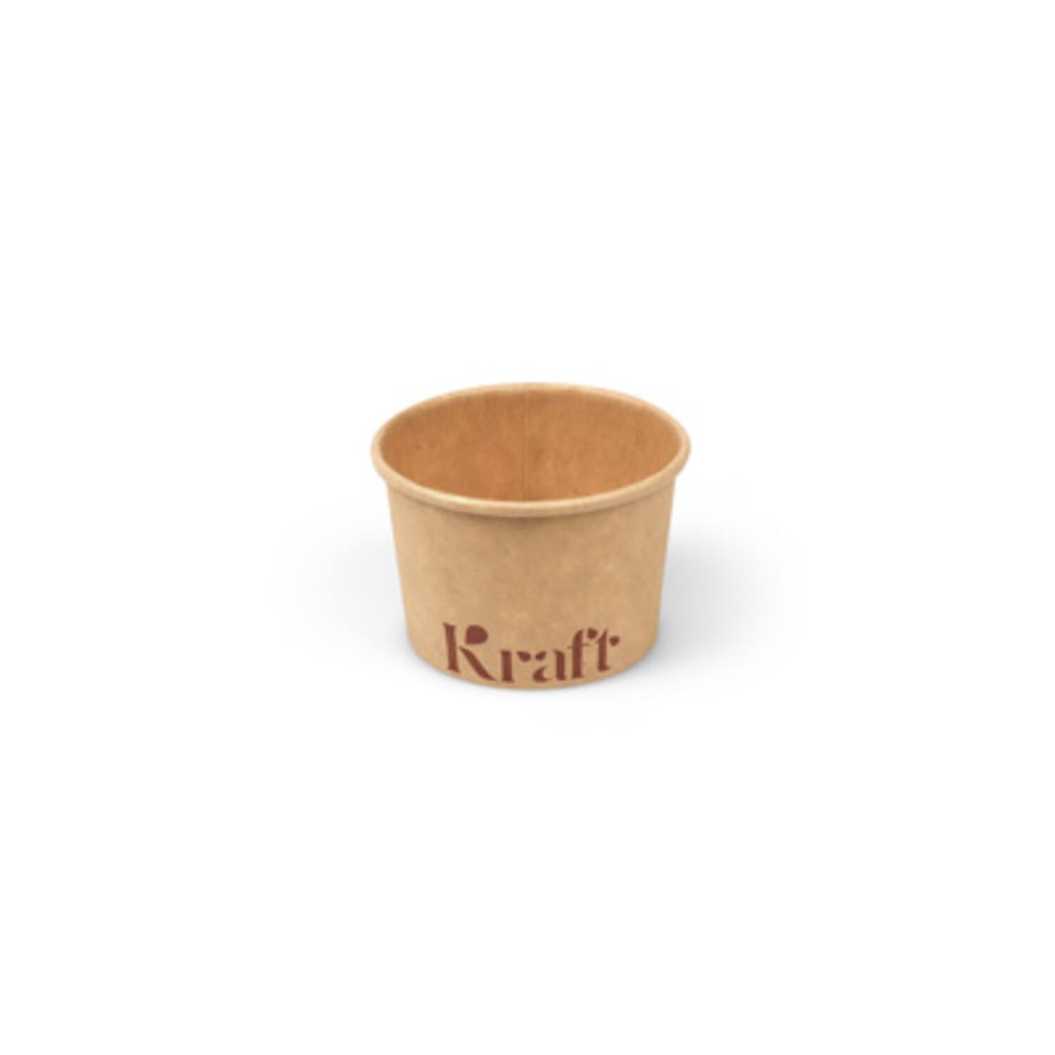 Kraft sausbakjes 45ml karton Ø6,1x4cm bruin 20x50st
