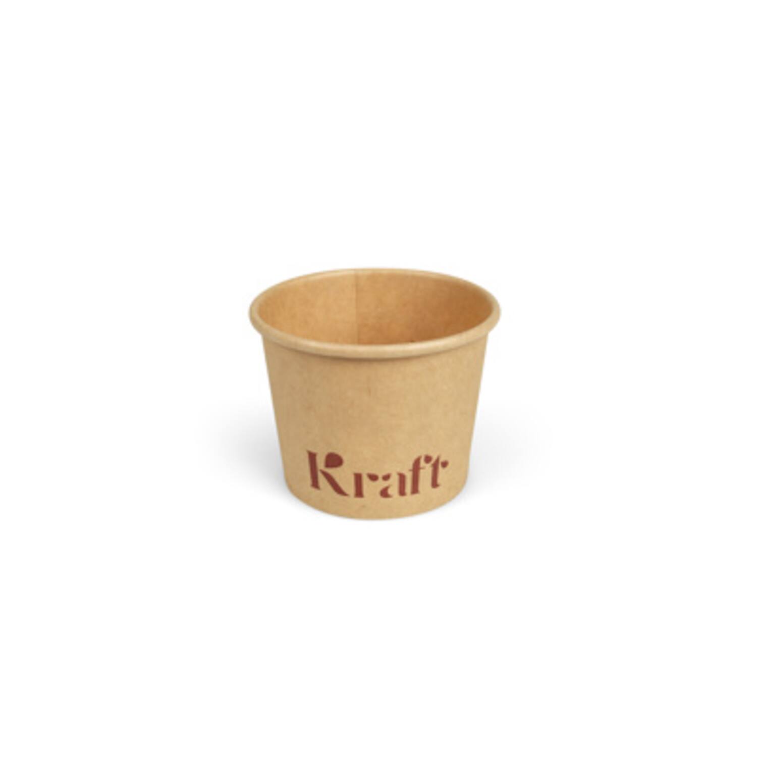 Kraft sausbakjes 60ml karton Ø6,1x4,8cm bruin 20x50st