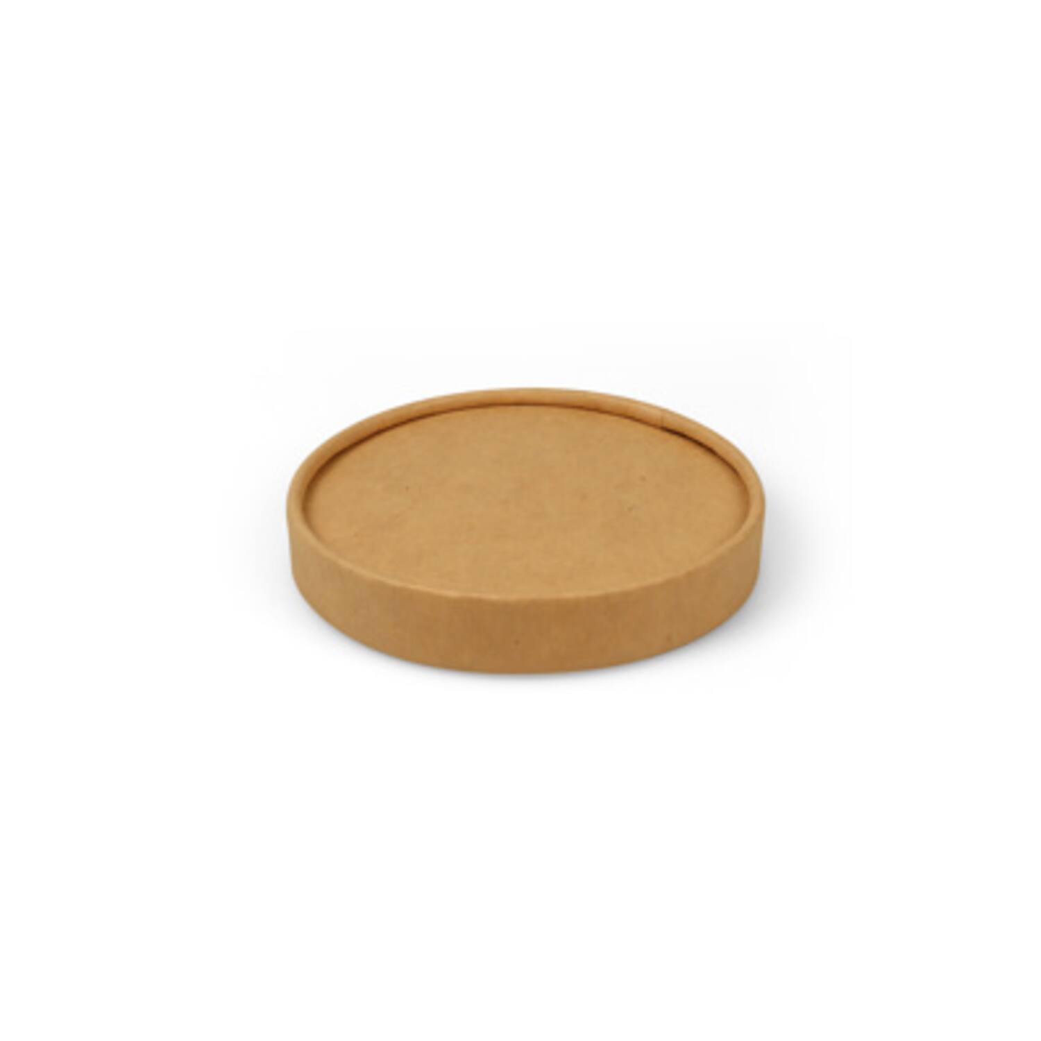 Kraft deksels voor soepbekers karton Ø9,8cm bruin 20x25st