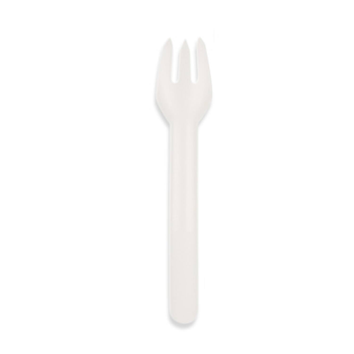 Kraft vorken papier 15,9cm wit 10x50st